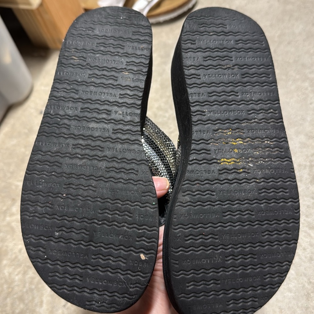 Yellow Box Black Sandals bundle - Picture 5 of 7